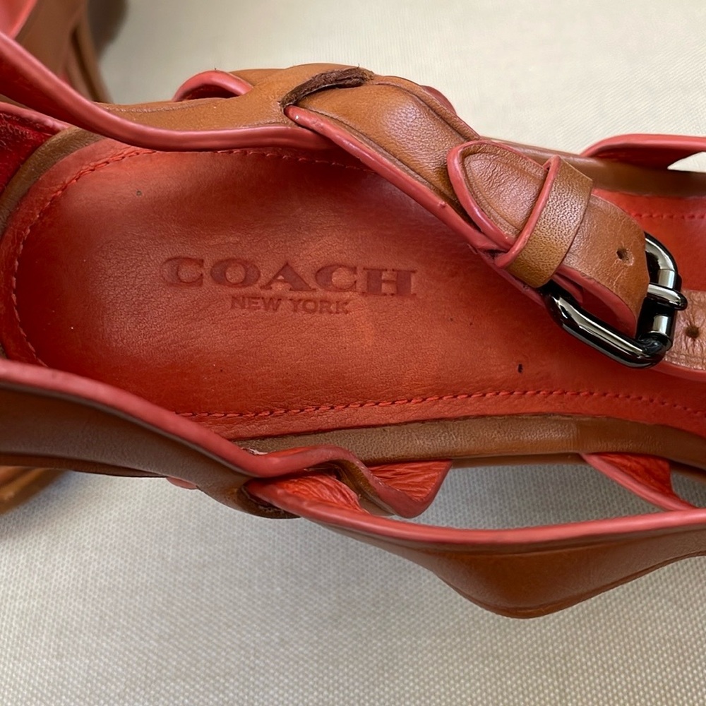 Coach Wedge Strapped Sandals - Picture 4 of 6